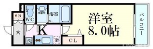 プレサンス心斎橋ソレイユの物件間取画像